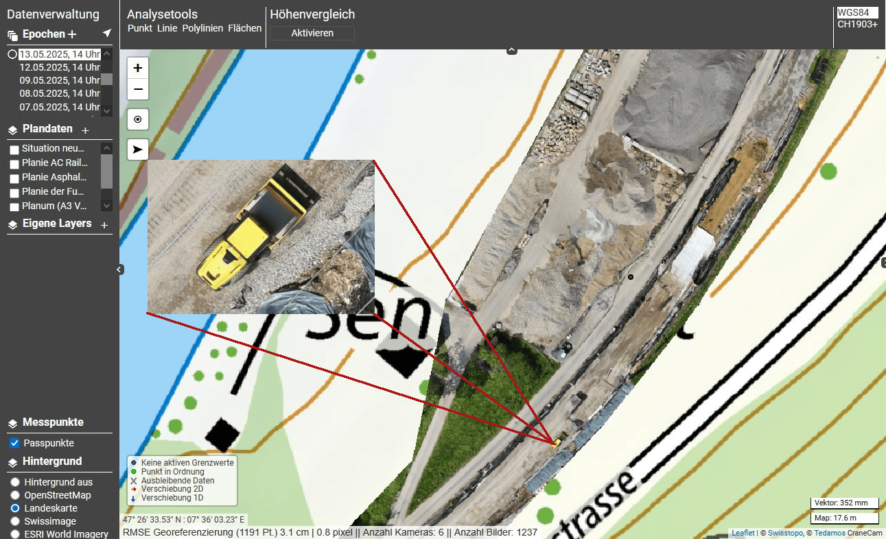 Baufortschrittskontrolle mit automatisierter DJI Dock 2 DroneCam