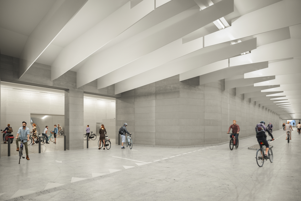 City tunnel, Zurich main station