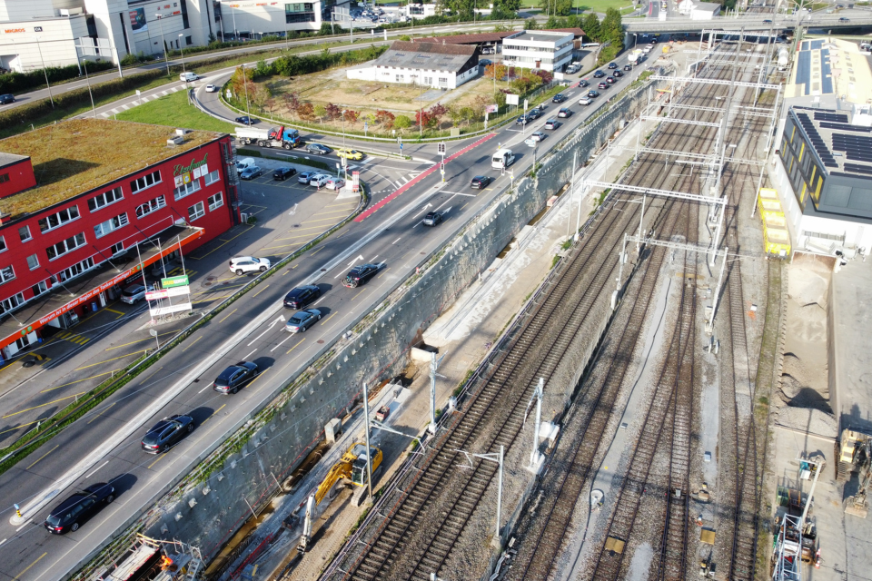 Freight passing track, Pfäffikon SZ