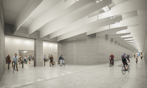 Tunnel urbain de la gare centrale de Zurich